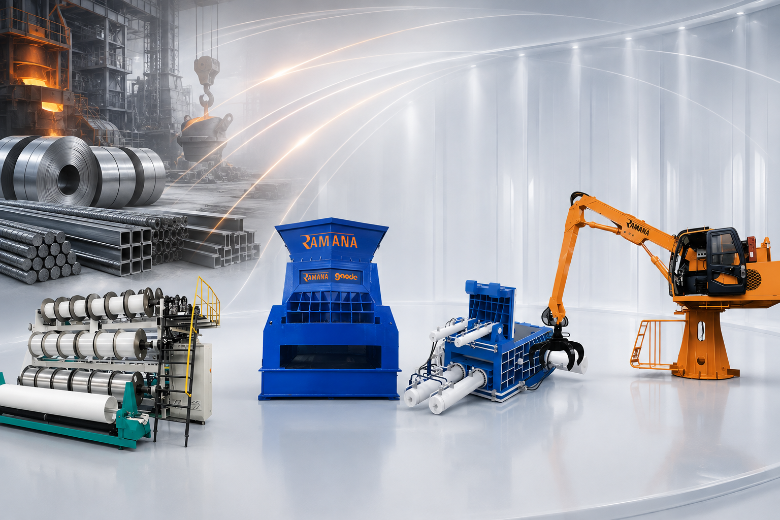 Industrial knitting machinery installation